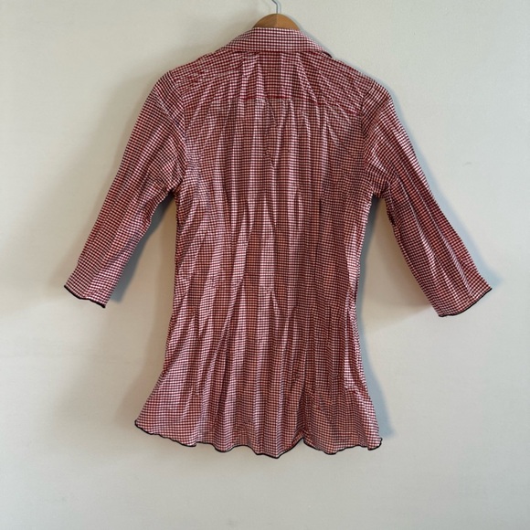 Beluva red gingham shirt ,Size M, Offers welcome! - Picture 4 of 8